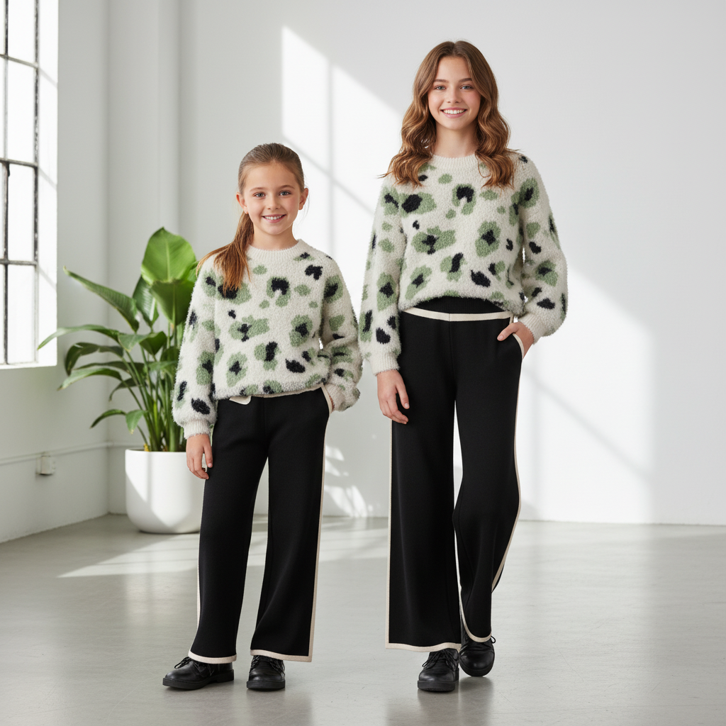 Conj. pantalon leopardo pelo 5733 Mazapan