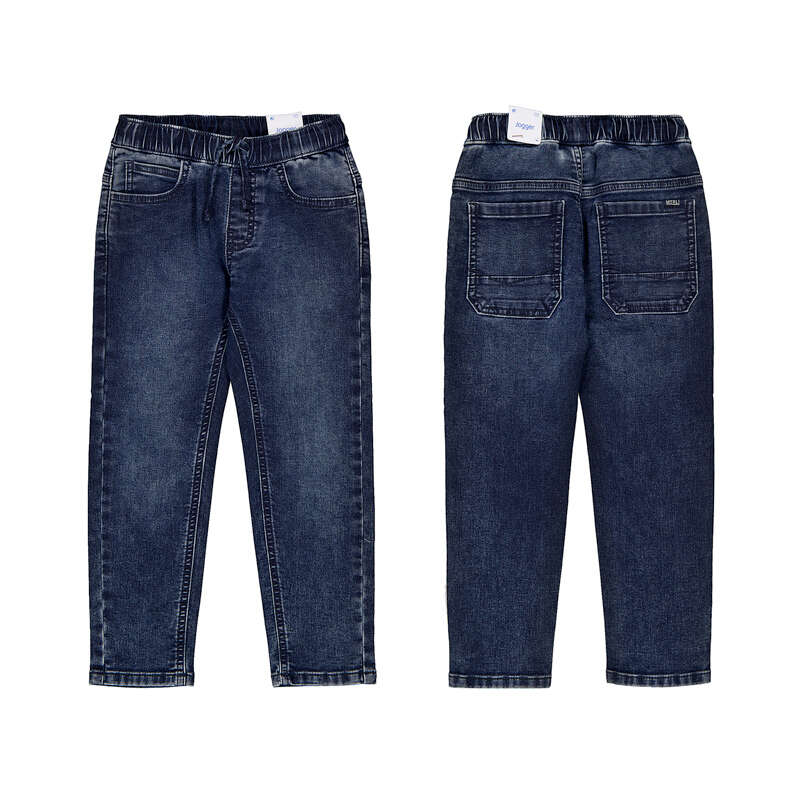 Pantalon soft denim jogger 4503 blue black