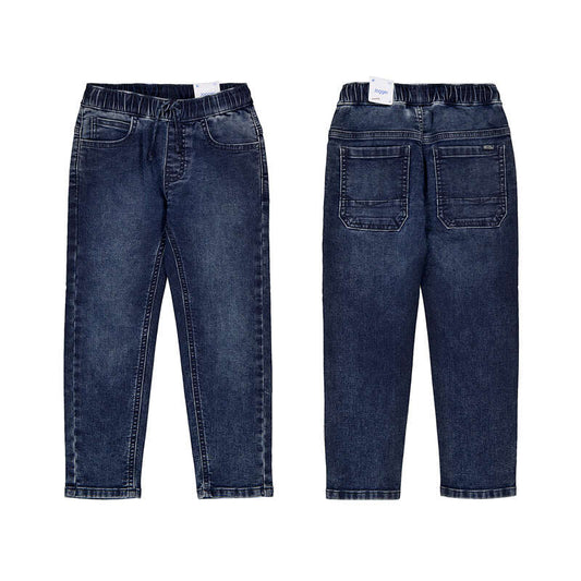 Pantalon soft denim jogger 4503 blue black