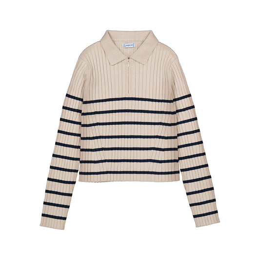 Polo m/l tricot 7195 tapioca