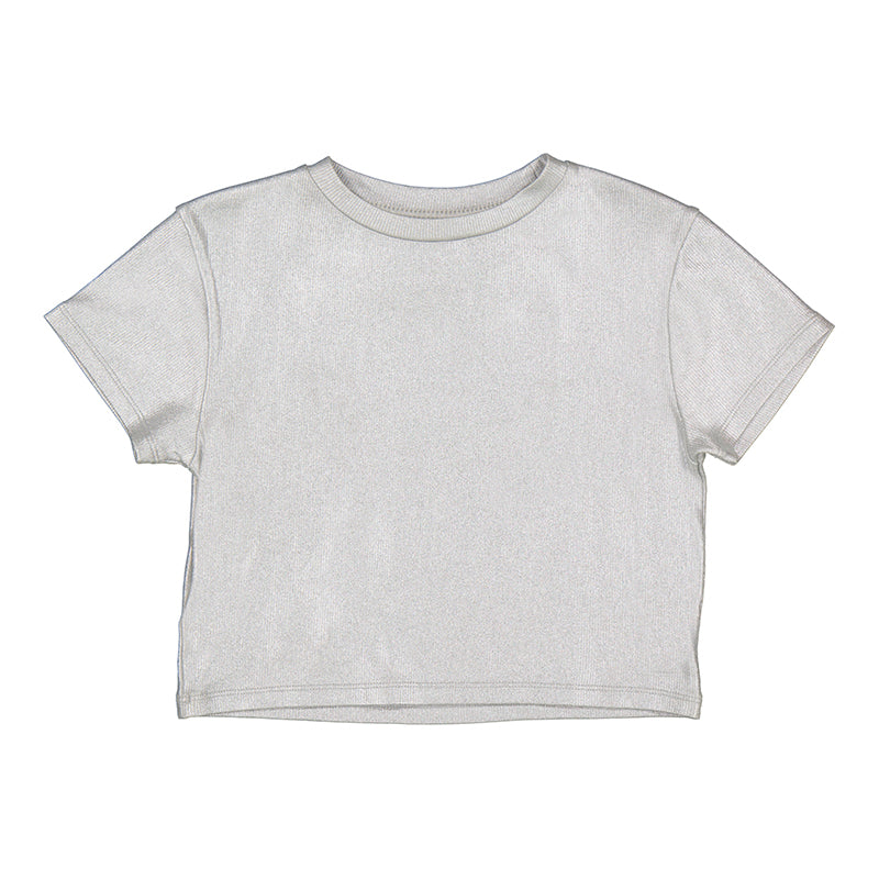 Camiseta 6027 metalizada plata