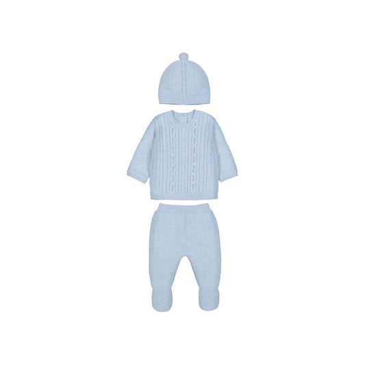 Conj. polaina y gorro tricot 2503 Lluvia vig