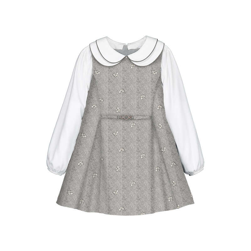 Vestido pichi antelina 4925 gris vig