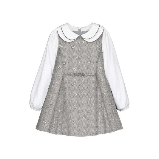 Vestido pichi antelina 4925 gris vig