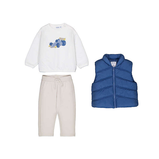 Conjunto pantalon, sudadera y chaleco 2687 indigo