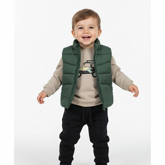 Conj. pant. pullover chaleco 2649 abeto