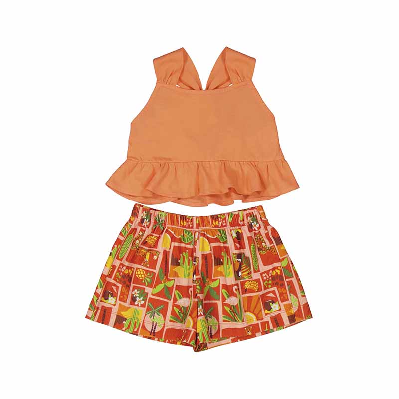 Conjunto short 3215 mandarina