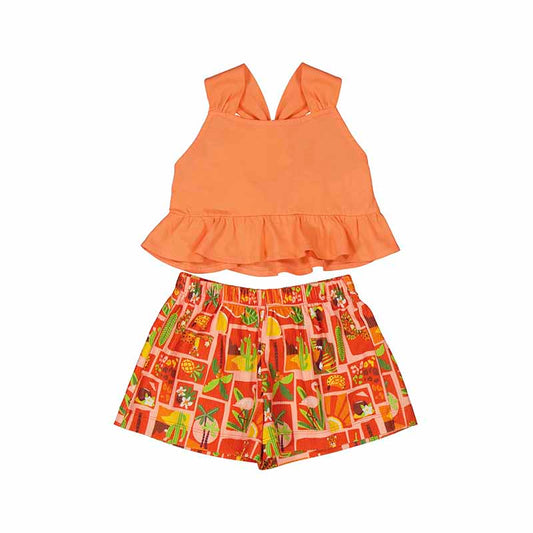 Conjunto short 3215 mandarina
