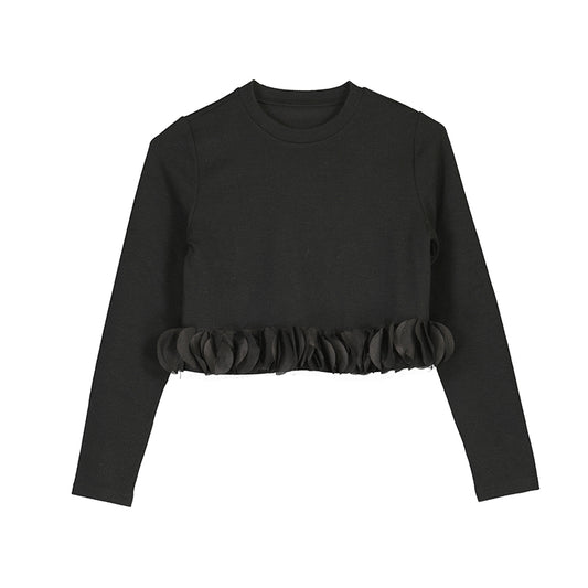 Top petalos 7030 negro