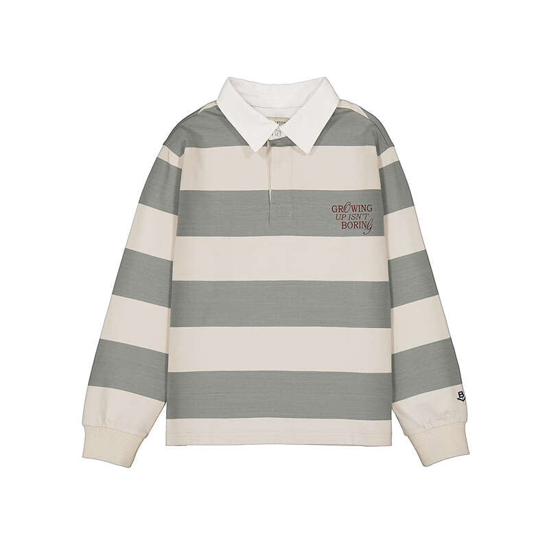 Polo m/l rayas 7111 musgo