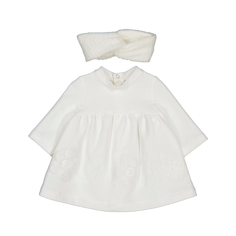 Vestido felpa y diadema 2803 crudo
