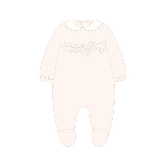 Pelele tundosado 2701 Rosa baby
