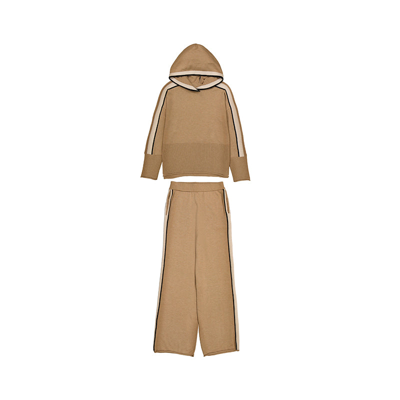 Con. pantalon tricot capucha 7585 camel vig