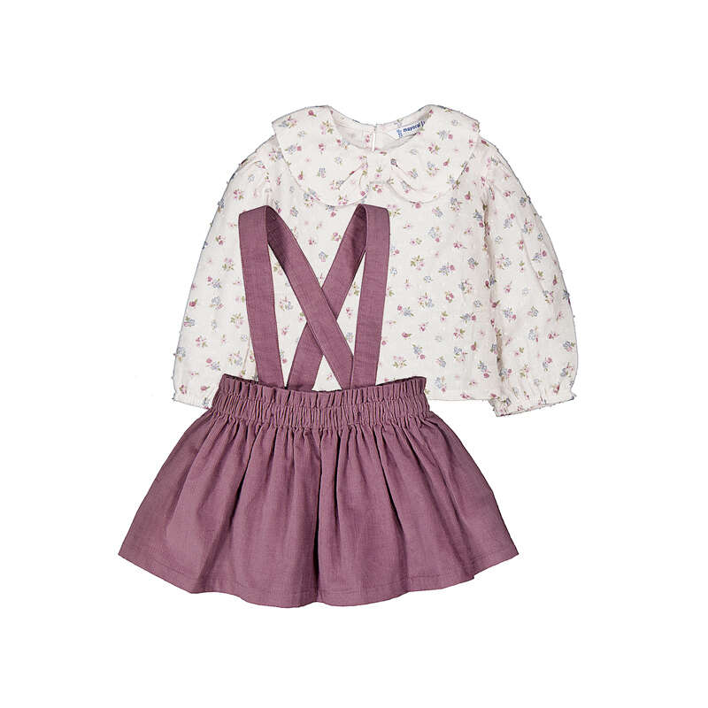 Conjunto falda tirantes 2950 violeta