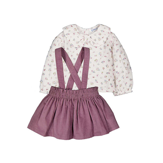 Conjunto falda tirantes 2950 violeta