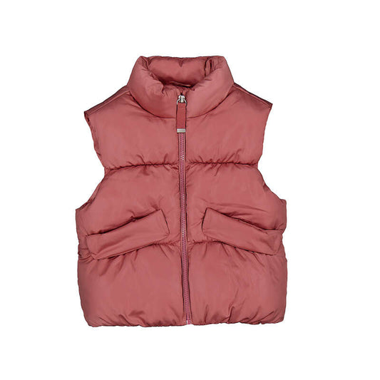 Chaleco satinado 7346 teja