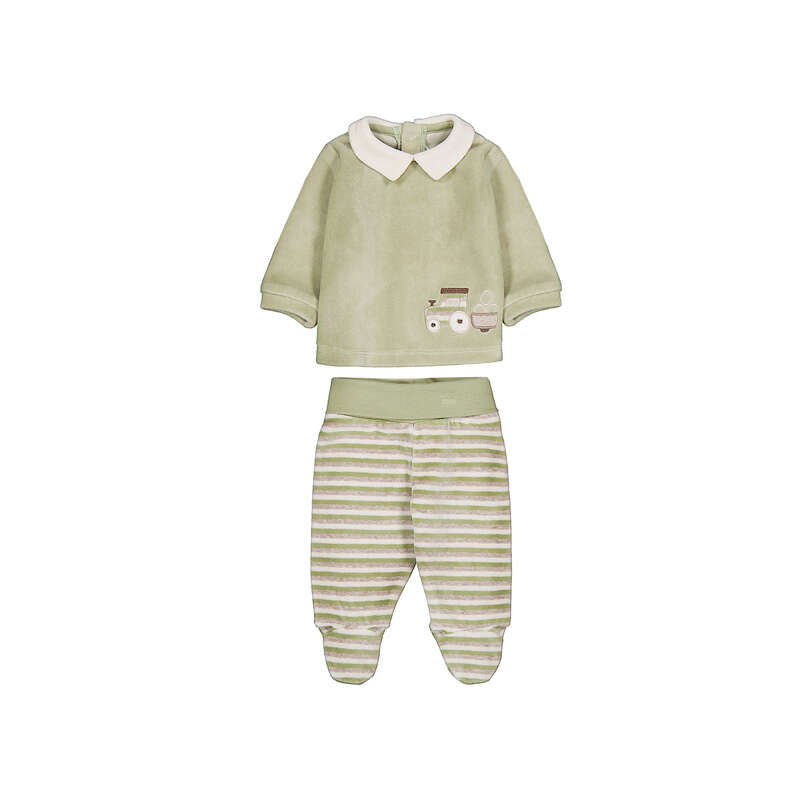 Conj. polaina tundosado cuello 2518 laurel