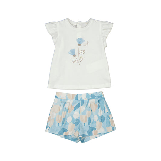 Conj. bermuda estampada 1237 cielo
