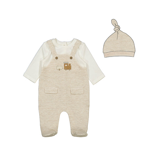 Pelele peto y gorro 2609 Milk vig