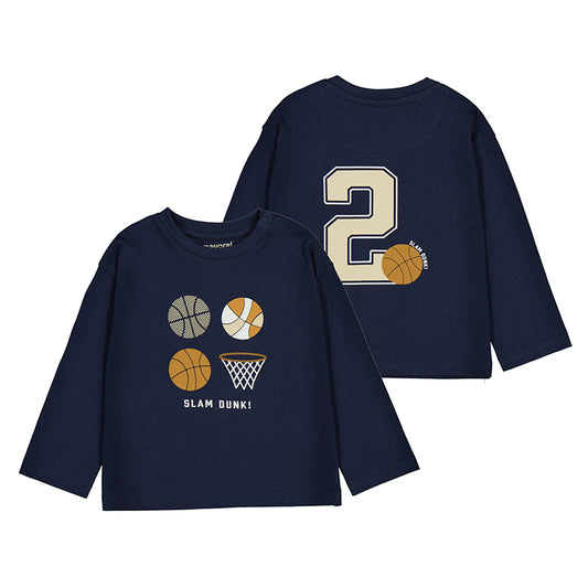 Camiseta m/l basket  2060 azul