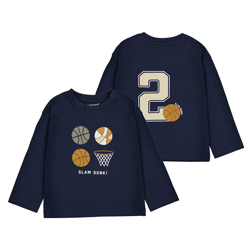 Camiseta m/l basket  2060 azul