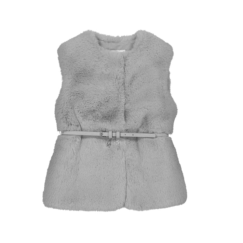 chaleco pelo cinturon 4315 plata
