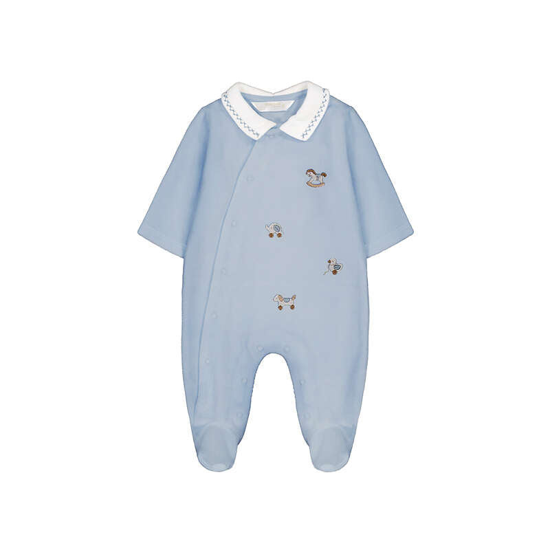 Pelele tundosado cuello 2764 Cielo