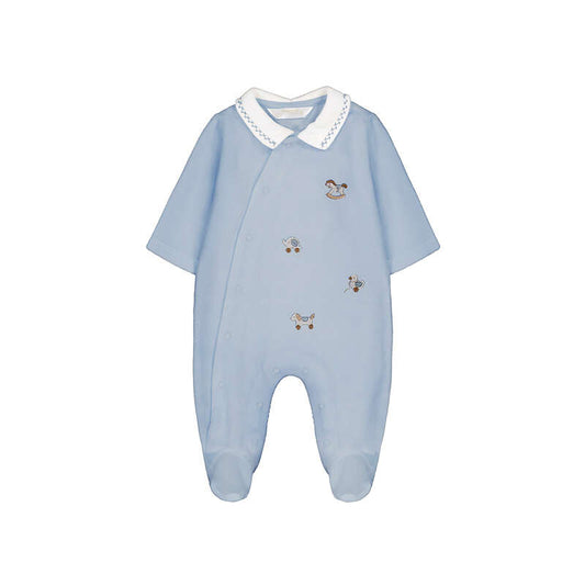 Pelele tundosado cuello 2764 Cielo