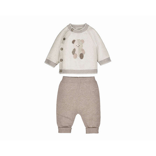 Conj. pantalon tricot 2523 Moca vig