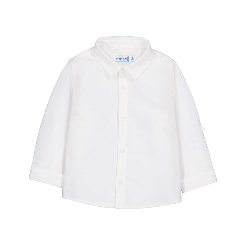 Camisa manga larga basica 124 blanca