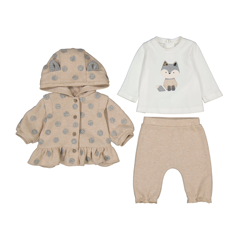 Chandal punto tricot 3 piezas 2608 cereal