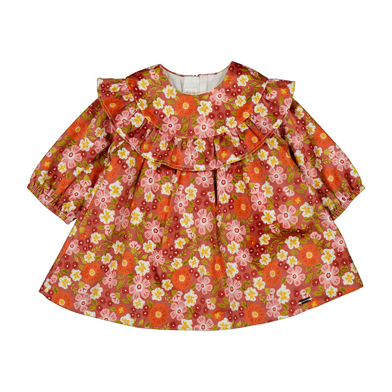 Vestido terciopelo estampado 2822 blush