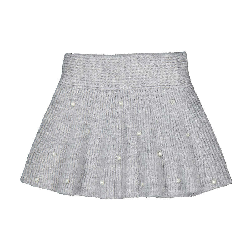 Falda tricot perlas 4907 gris mez