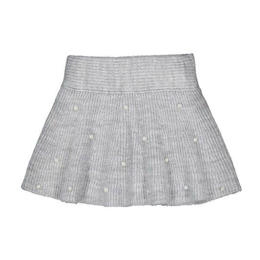 Falda tricot perlas 4907 gris mez