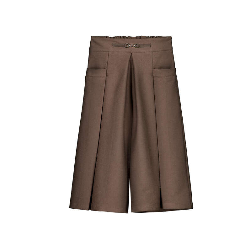 Falda pantalon midi 4901 cafe