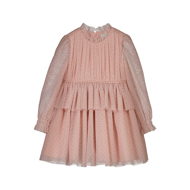 Vestido tul glitter 5532 Petalo