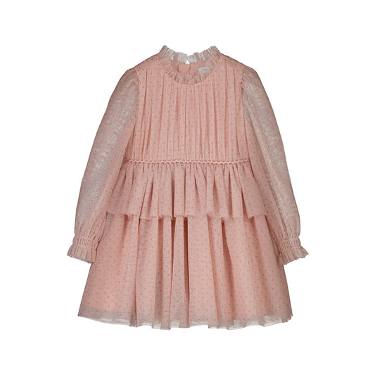 Vestido tul glitter 5532 Petalo