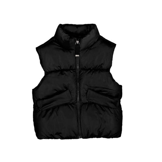 Chaleco satinado 7346 negro