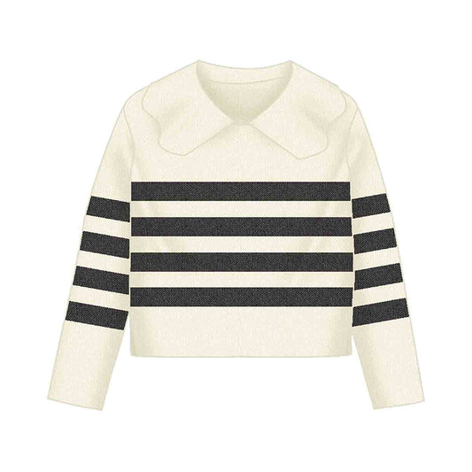 Jersey rayas cuello 4301 machiato