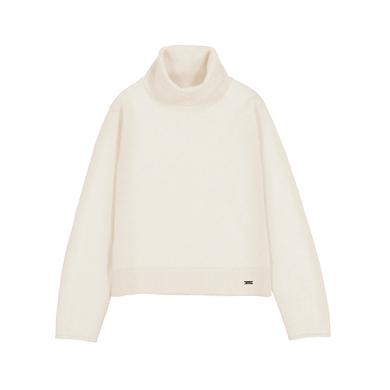 Blusa tejido cuello alto 313 crudo