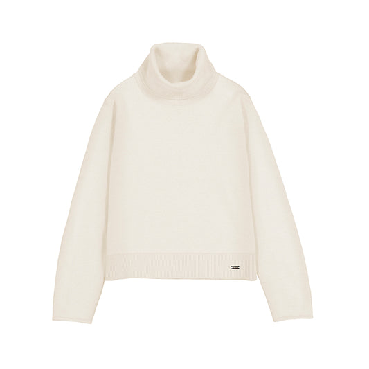 Blusa tejido cuello alto 313 crudo