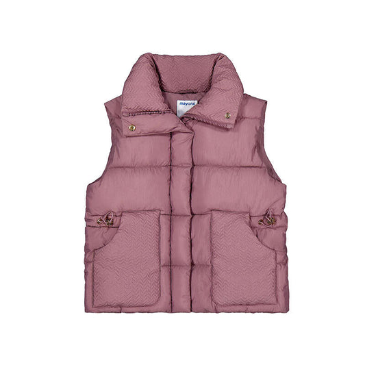 Chaleco acolchado combinado	4327 violeta