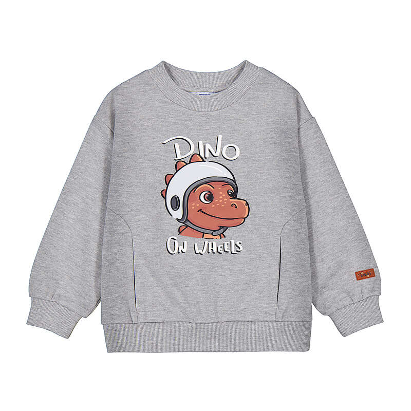 Pullover print 4454 niebla