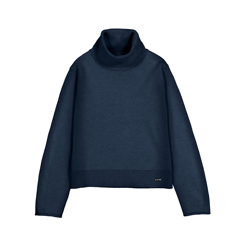 Blusa tejido cuello alto 313 marino