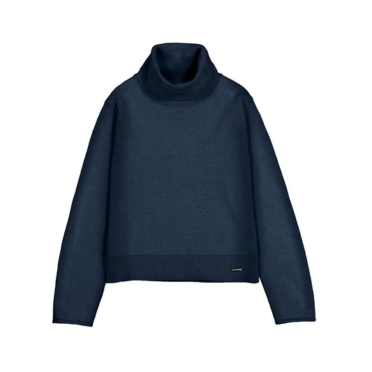 Blusa tejido cuello alto 313 marino