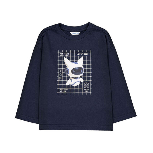 Camiseta m/l glow in the dark 4013 azul