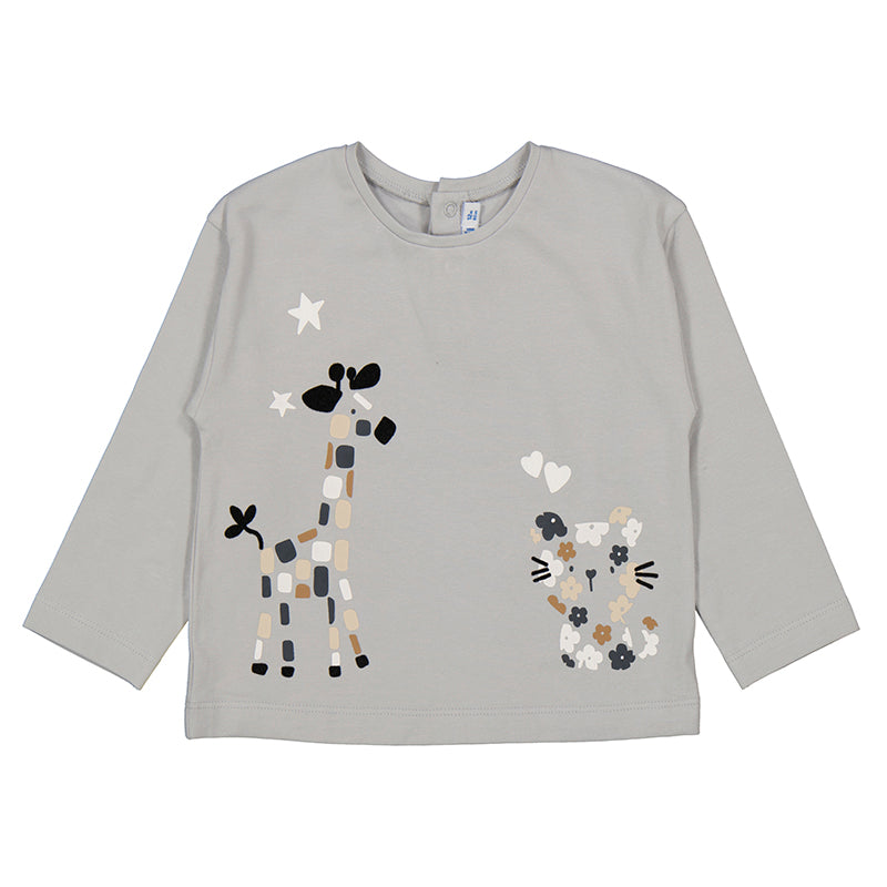 Camiseta m/l   2082 perla y leggins 727 negro