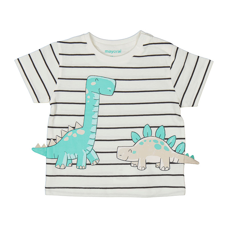 set 2 piezas Camiseta m/c   1061 dinosaurio + bermuda 1242 hueso