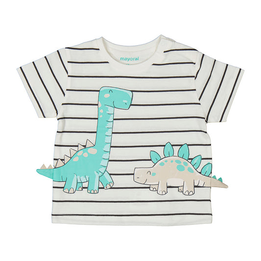 set 2 piezas Camiseta m/c   1061 dinosaurio + bermuda 1242 hueso