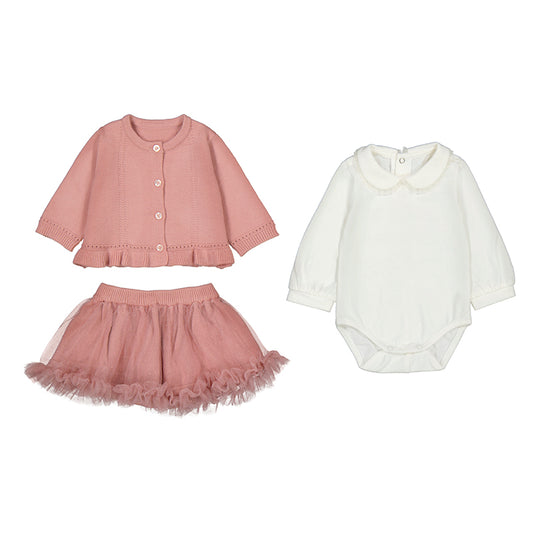 Conj. sueter falda 3 piezas 2830 Petalo